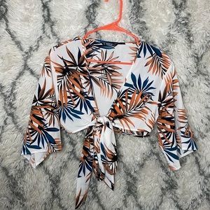 SHEIN Crop Top Hawaiian